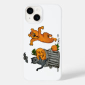 ハッピーハローウィン!ネコこうもり犬とクモ Case-Mate iPhoneケース (裏面)