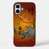 ハッピーハローウィン!ネコこうもり犬とクモ Case-Mate iPhoneケース (裏面)