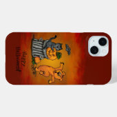 ハッピーハローウィン!ネコこうもり犬とクモ Case-Mate iPhoneケース (裏面 (横))
