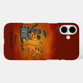 ハッピーハローウィン!ネコこうもり犬とクモ Case-Mate iPhoneケース (裏面 (横))