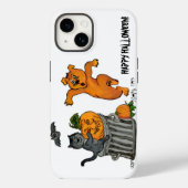 ハッピーハローウィン!ネコこうもり犬とクモ Case-Mate iPhoneケース (裏面)