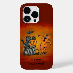 ハッピーハローウィン!ネコこうもり犬とクモ Case-Mate iPhone 14 PROケース