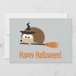 ハッピーハローウィン!ハリネズミ魔女 招待状