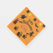 ハッピーハローウィン&ハロウィーンキャラクター スタンダードランチョンナプキン (角)