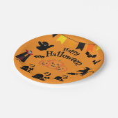 ハッピーハローウィン&ハロウィーンキャラクター ペーパープレート (アングル)