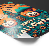 ハッピーハローウィン |ハロウィ不気味ーン フォトプリント            (角)