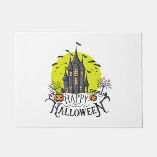 ハッピーハローウィン、ハローウィンパーティ、面白いハロウィーン ドアマット