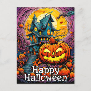 ハッピーハローウィン ハ不気味ウス ポストカード