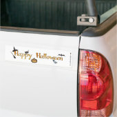 ハッピーハローウィン バンパーステッカー (トラック上)