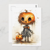 ハッピーハローウィン |パンプキンフィエンド ポストカード (正面/裏面)