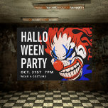ハッピーハローウィン |パーティの招待状怖いピエロ ポストカード<br><div class="desc">ハッピーハローウィン |パーティの招待状怖いピエロ</div>