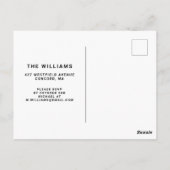 ハッピーハローウィン |パーティーヒップスター骨格 ポストカード (裏面)