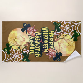 ハッピーハローウィン ビーチタオル