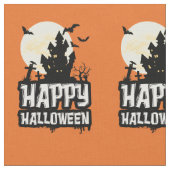 ハッピーハローウィン ファブリック (クローズアップ)