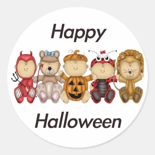 ハッピーハローウィン(ベビー) ラウンドシール (正面)
