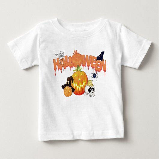 ハッピーハローウィン ベビーTシャツ (正面)