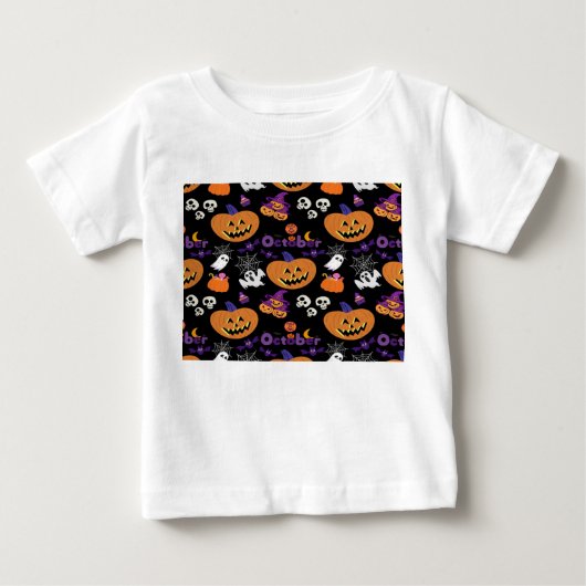 ハッピーハローウィン ベビーTシャツ (正面)