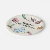 ハッピーハローウィン ペーパープレート (アングル)