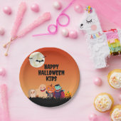 ハッピーハローウィン ペーパープレート (パーティー)