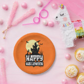 ハッピーハローウィン ペーパープレート (パーティー)