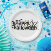 ハッピーハローウィン ペーパープレート (パーティー)