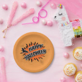 ハッピーハローウィン ペーパープレート (パーティー)