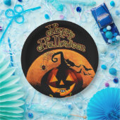 ハッピーハローウィン ペーパープレート (パーティー)