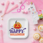 ハッピーハローウィン ペーパープレート (パーティー)