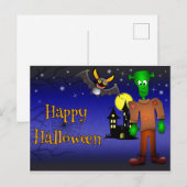 ハッピーハローウィン ポストカード (正面/裏面)