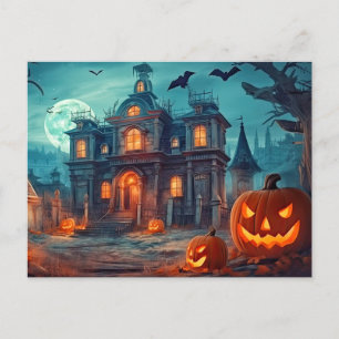 ハッピーハローウィン マナ幽霊のよく出るー ポストカード