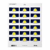 ハッピーハローウィン・ムーンライトの狼 ラベル (フルシート)