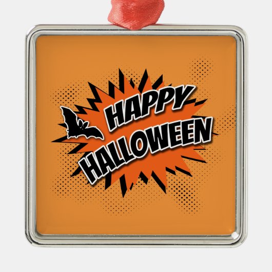ハッピーハローウィン メタルオーナメント (正面)