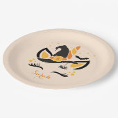 ハッピーハローウィン・ユニコーン・ウィッチ ペーパープレート (アングル)