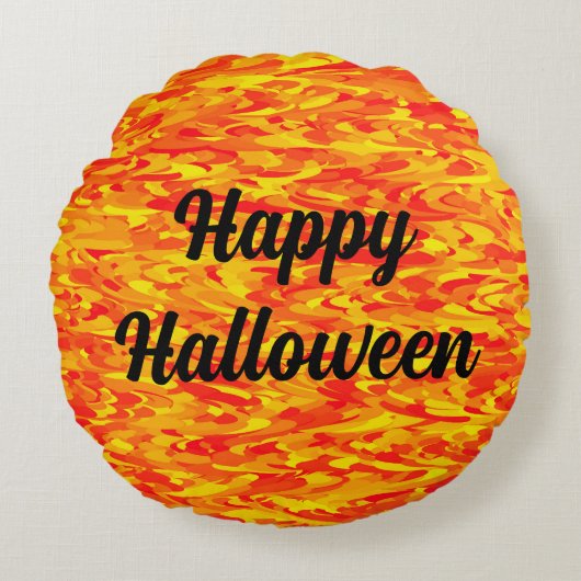 ハッピーハローウィン ラウンドクッション (正面)