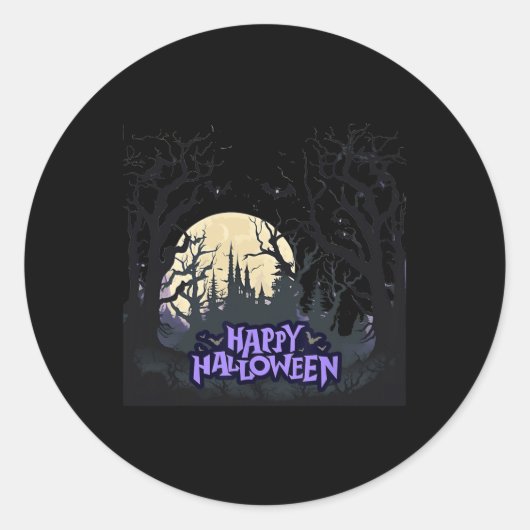 ハッピーハローウィン ラウンドシール (正面)