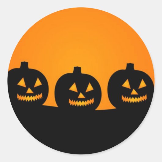 ハッピーハローウィン ラウンドシール (正面)