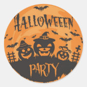 ハッピーハローウィン ラウンドシール (正面)