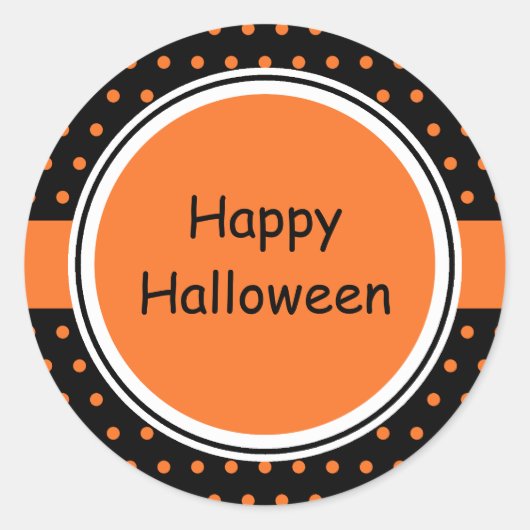 ハッピーハローウィン ラウンドシール (正面)