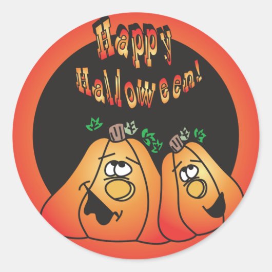 ハッピーハローウィン ラウンドシール (正面)