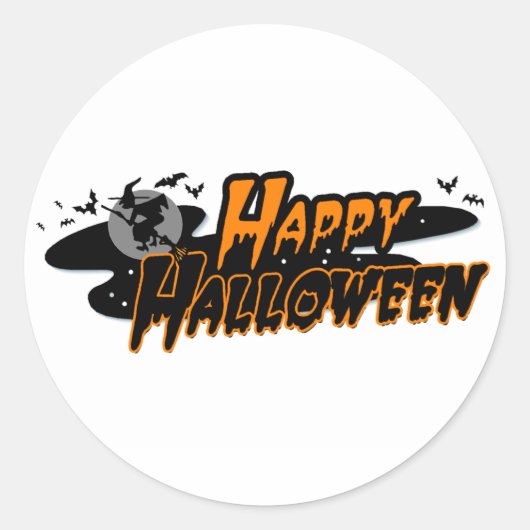 ハッピーハローウィン ラウンドシール (正面)
