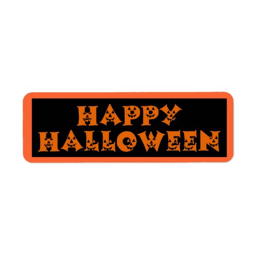 ハッピーハローウィン ラベル (正面)