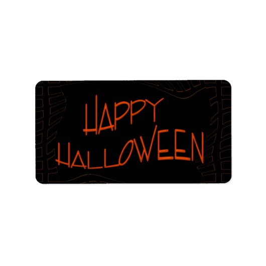 ハッピーハローウィン ラベル (正面)