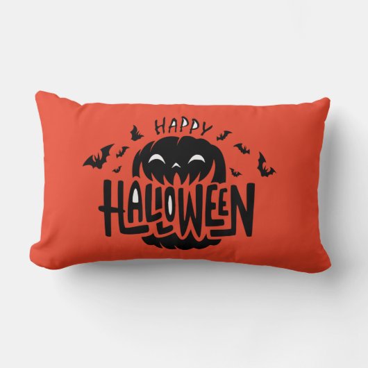 ハッピーハローウィン ランバークッション (正面)