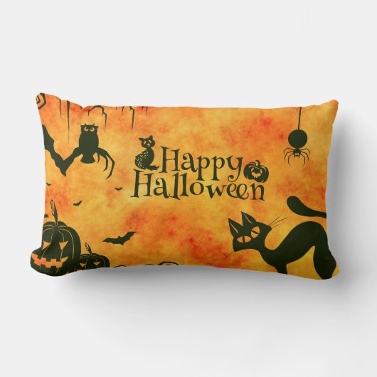 ハッピーハローウィン ランバークッション (正面)