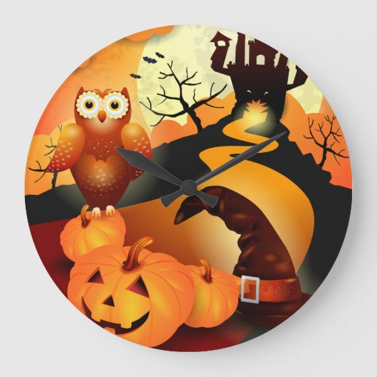 ハッピーハローウィン! ラージ壁時計 (正面)