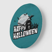 ハッピーハローウィン ラージ壁時計 (傾斜)