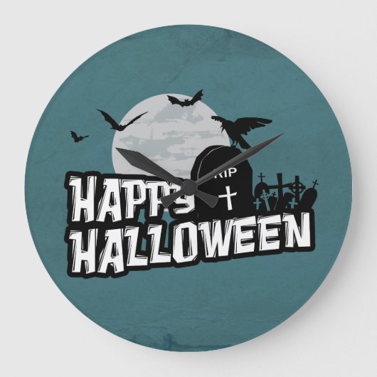 ハッピーハローウィン ラージ壁時計 (正面)