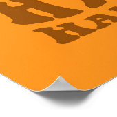 ハッピーハローウィン| レトロ水玉模様パンプキン ポスター (角)