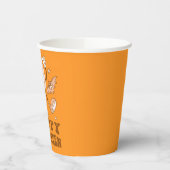 ハッピーハローウィン| レトロ水玉模様パンプキン 紙コップ (左)