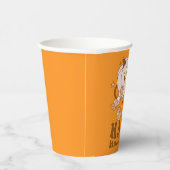 ハッピーハローウィン| レトロ水玉模様パンプキン 紙コップ (右)